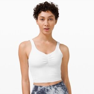 Lululemon Align Gathered Front Tank Top White - Size 10